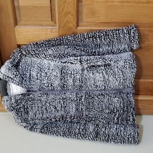 Ladies zip up sherpa